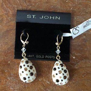 Lovely St John Drop Earrings